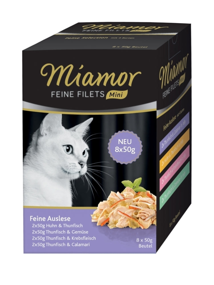 Miamor Feine Filets Mini Multibox Feine Auslese 8x50g, 4 Stück