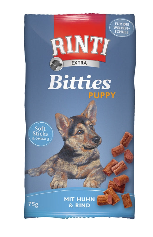 Rinti Extra Bitties Puppy Huhn & Rind 75g