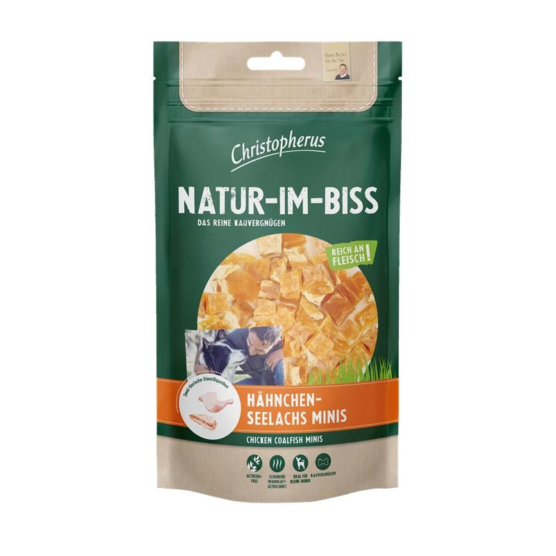 Christopherus Snack Hähnchen-Seelachs Minis 70g, 12 Stück