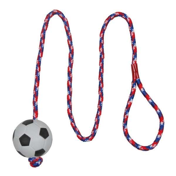 Trixie Moosgummiball am Seil - 6 cm / 1 m - Dein Tierplatz