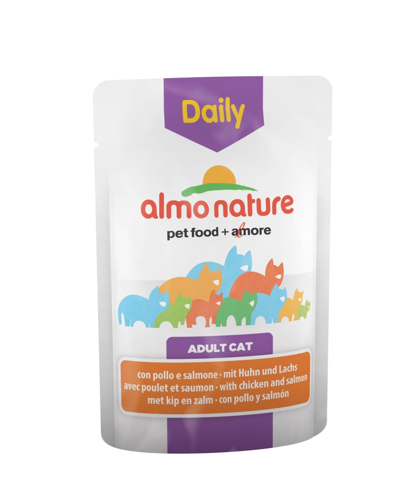 Almo Nature Daily Menu Huhn & Lachs 70g, 30 Stück