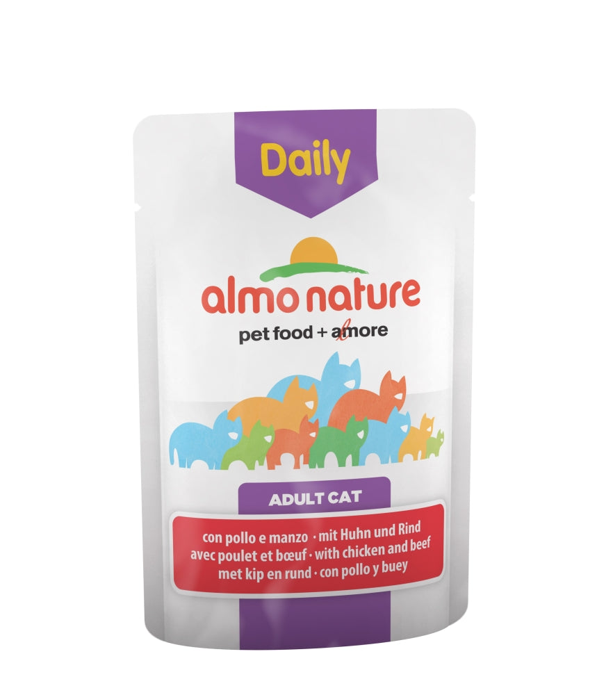 Almo Nature Daily Menu Huhn & Rind 70g, 30 Stück