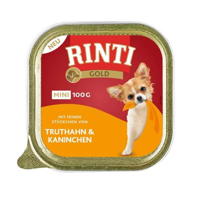 RINTI Gold Mini Truthahn & Kaninchen 100g, 16 Stück