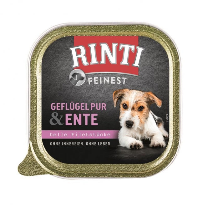 Rinti Schale Feinest Geflügel Pur & Ente 150g, 11 Stück