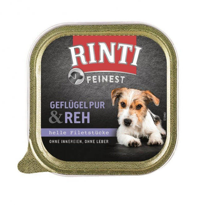 Rinti Schale Feinest Geflügel Pur & Reh 150g, 11 Stück