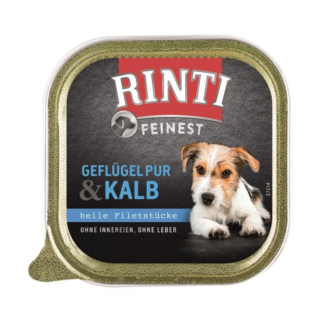 Rinti Schale Feinest Geflügel Pur & Kalb 150g, 11 Stück
