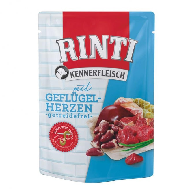 Rinti PB Kennerfleisch Geflügelherzen 400g, 10 Stück