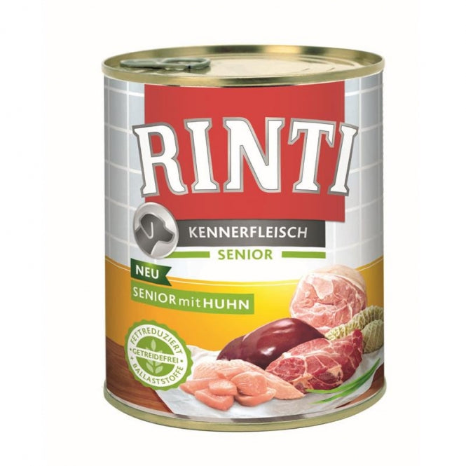 Rinti Kennerfleisch Senior Huhn 800g, 12 Stück