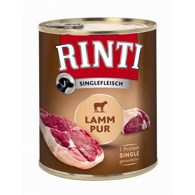 Rinti Singlefleisch Lamm Pur 800g, 6 Stück