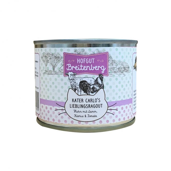 Hofgut Breitenberg Cat Kater Carlos Lieblingsragout 180g, 12 Stück