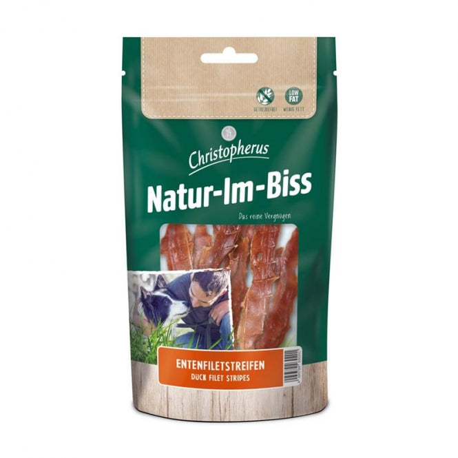 Christopherus Snack Entenfiletstreifen 70g, 12 Stück