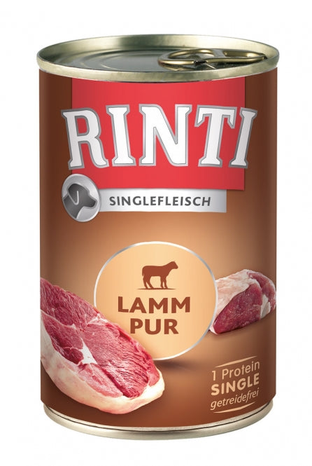 Rinti Singlefleisch Lamm pur 400g, 12 Stück