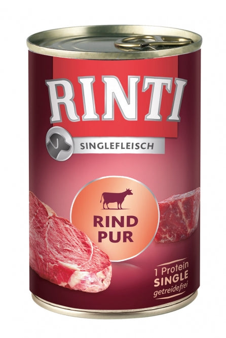 Rinti Singlefleisch Rind pur 400g, 12 Stück