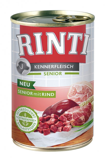 Rinti Kennerfleisch Senior Rind 400g, 12 Stück
