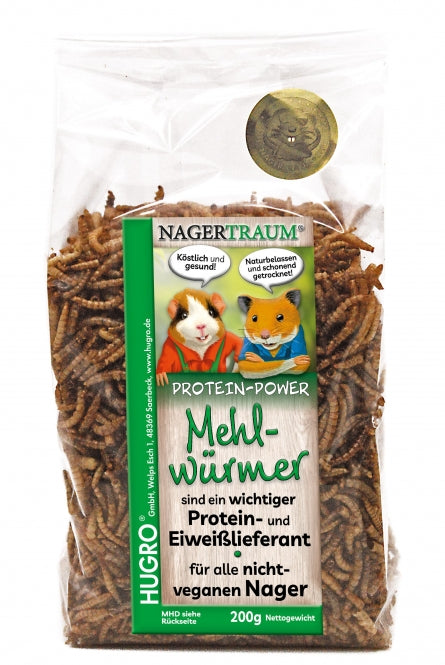 Hugro Mehlwürmer 200g Tierbedarf