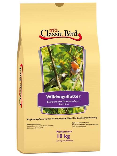 Classic Bird Wildvogelfutter ohne Hirse - 2,5 Kg, 4 Stück