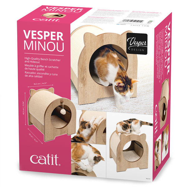 Vesper Katzenhaus Minou mit Kratzfläche - Dein Tierplatz