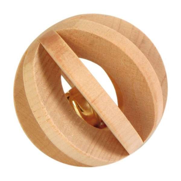 Trixie Lamellenholzball mit Glocke für Kleintiere - Dein Tierplatz