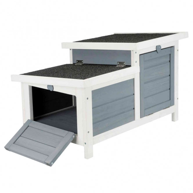 Trixie Natura Kleintierhaus - grau/weiß - Dein Tierplatz