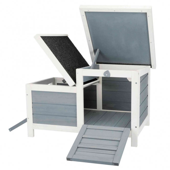 Trixie Natura Kleintierhaus - grau/weiß - Dein Tierplatz