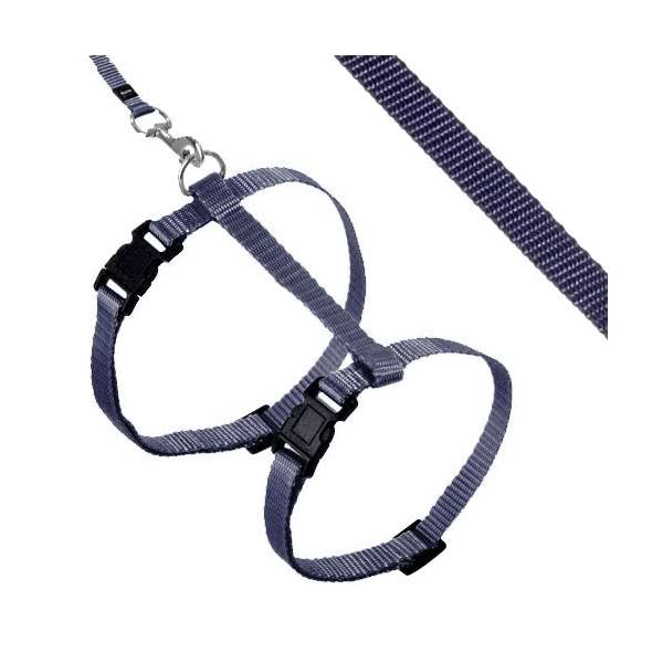 Karlie ASP Katzengeschirr mit Leine - Dunkelblau Hundeleine