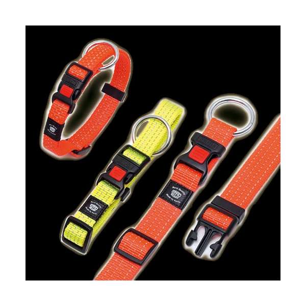 Karlie ASP Reflex Halsband - Orange / 30 - 45 cm Hundehalsband