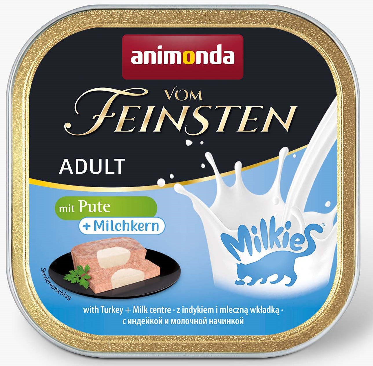 Animonda vom Feinsten Milkies Pute plus Milchkern 100g, 32 Stück