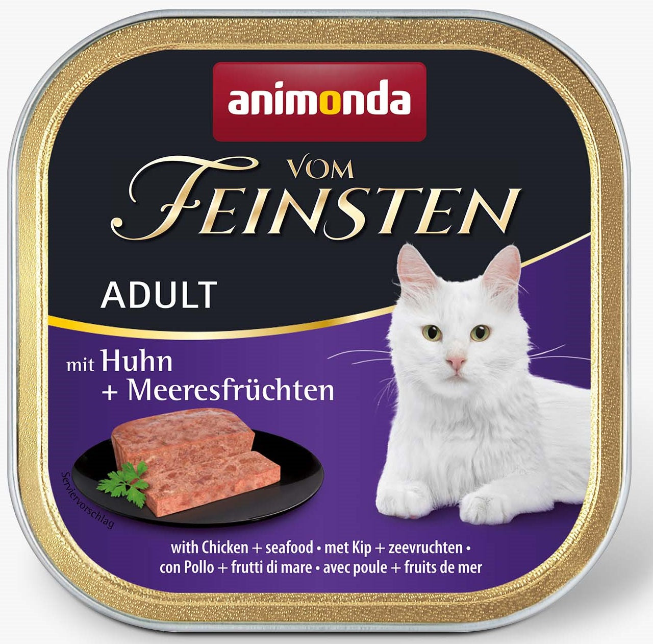 Animonda vom Feinsten Adult mit Huhn & Meeresfrüchte 100g, 32 Stück