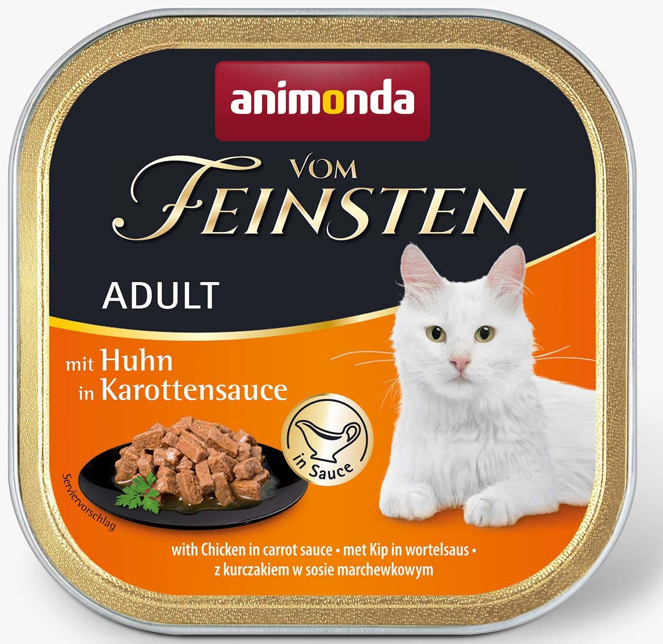 Animonda Vom Feinsten mit Huhn in Karottensauce 100g, 32 Stück