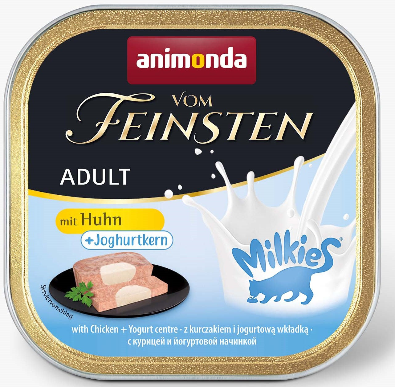 Animonda vom Feinsten Milkies Huhn plus Joghurtkern 100g, 32 Stück