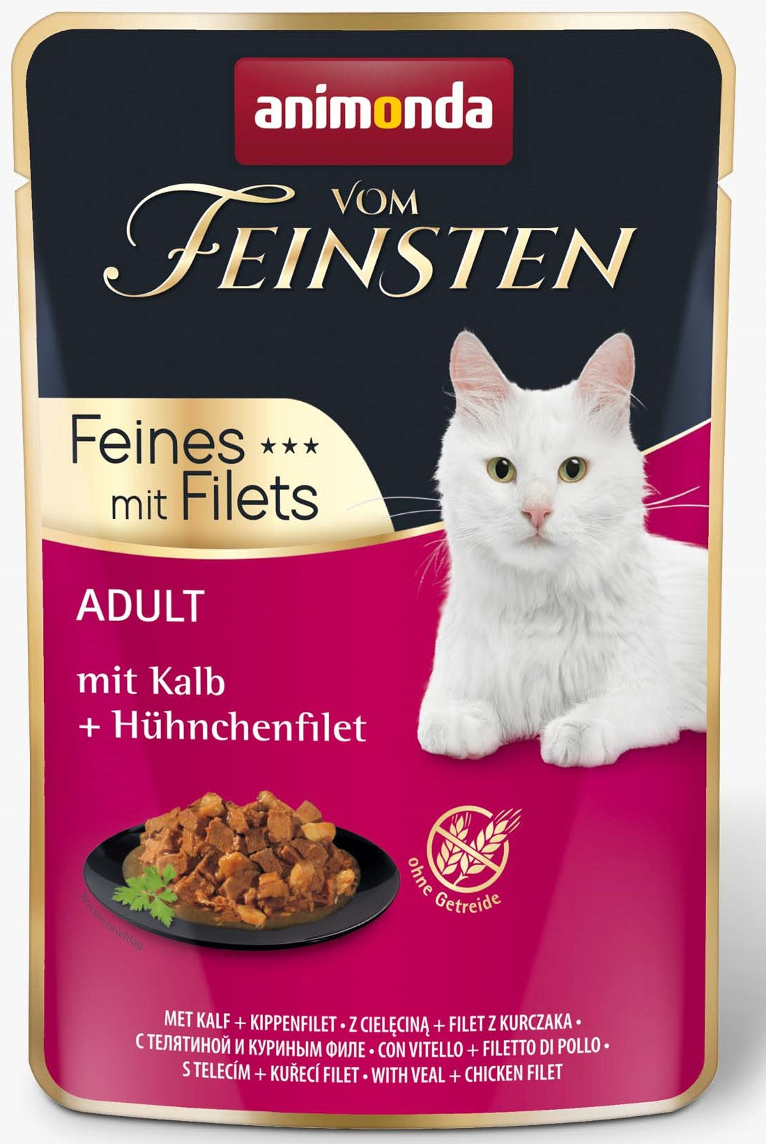 Animonda vom Feinsten Cat Adult Kalb & Hühnchenfilet 85g, 18 Stück