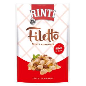 Rinti Filetto Jelly Huhn & Rind 100g, 24 Stück
