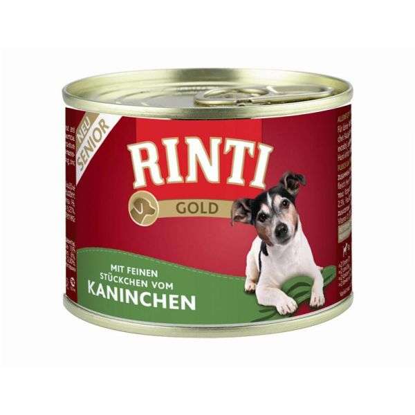 Rinti Gold Senior 185g - Kaninchen, 12 Stück