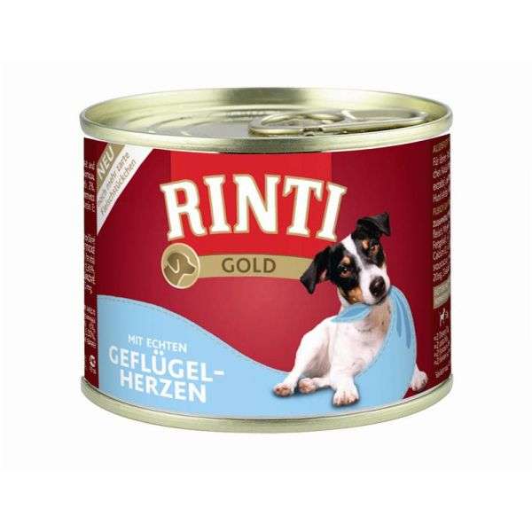 Rinti Gold185g - Geflügelherzen, 12 Stück