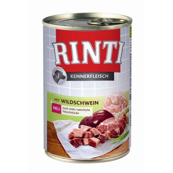 Rinti Kennerfleisch Wildschwein - 400 g, 12 Stück