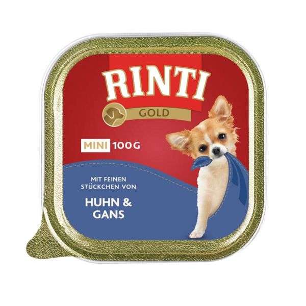RINTI Gold mini 100g - Huhn & Gans, 16 Stück
