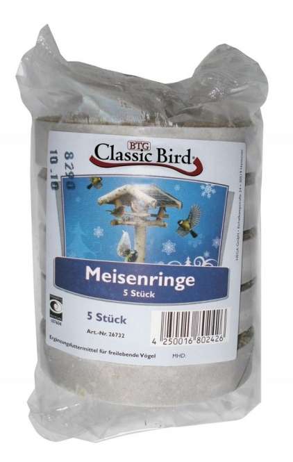 Classic Bird Meisenringe 5 Stück, 20 Stück