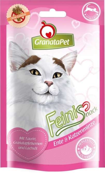 GranataPet Feinis Katzensnack Ente & Katzenminze 50g - Dein Tierplatz
