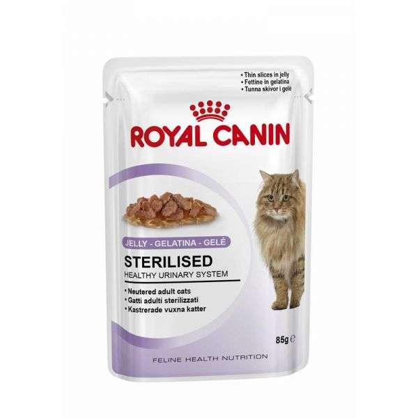 Royal Canin Feline Portionsbeutel Multipack Sterilised in Gelee 12x85g - Dein Tierplatz